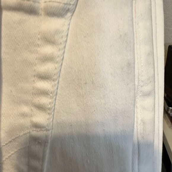 NWT EDWIN Women’s Bree Mid Rise Crop Straight Leg Ivory Jeans - Size 28 - Picture 13 of 15